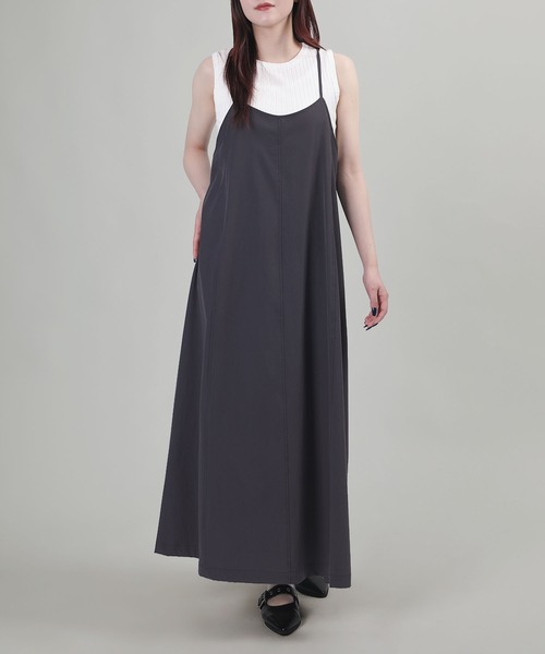 aimoha（アイモハ）の「バックリボンキャミソールワンピース【UVケア】（ワンピース・レディース・ダークグレー/ブラック/グレイッシュベージュ・FREE）」の18枚目の写真