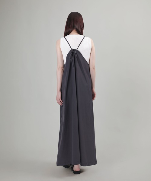 aimoha（アイモハ）の「バックリボンキャミソールワンピース【UVケア】（ワンピース・レディース・ダークグレー/ブラック/グレイッシュベージュ・FREE）」の13枚目の写真
