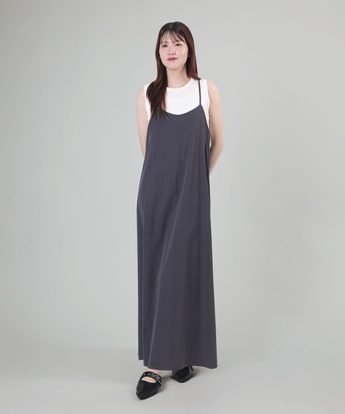 aimoha（アイモハ）の「バックリボンキャミソールワンピース【UVケア】（ワンピース・レディース・ダークグレー/ブラック/グレイッシュベージュ・FREE）」の12枚目の写真