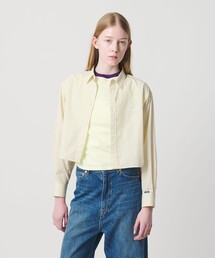 <NICE WEATHER>パターン クロップド シャツ