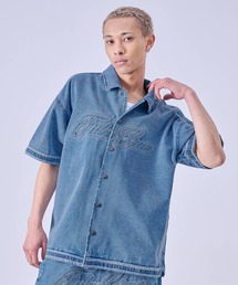 FUBU フブ ブランド Denim Warm Up Shirts/デニムウォームアップシャツ