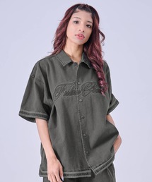 FUBU フブ ブランド Denim Warm Up Shirts/デニムウォームアップシャツ