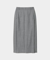 wool silk suiting straight sailorskirt