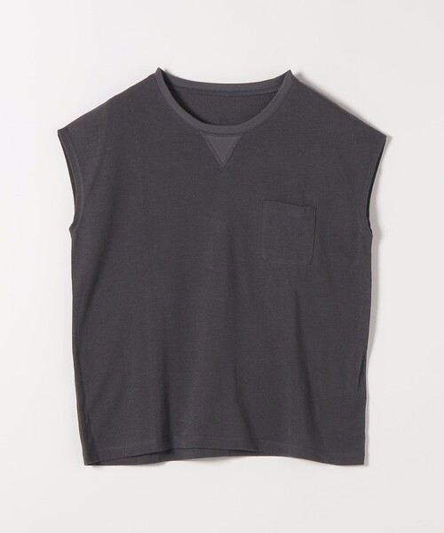 SHIPS any（シップス エニィ）の「SHIPS any:〈洗濯機可能〉シアー 裏毛 クルーネック フレンチ スリーブ TEE（Tシャツ/カットソー・レディース・ピンク/チャコールグレー/ホワイト・ONE SIZE）」の8枚目の写真