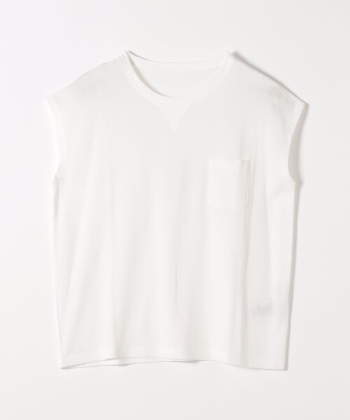 SHIPS any（シップス エニィ）の「SHIPS any:〈洗濯機可能〉シアー 裏毛 クルーネック フレンチ スリーブ TEE（Tシャツ/カットソー・レディース・ピンク/チャコールグレー/ホワイト・ONE SIZE）」の14枚目の写真