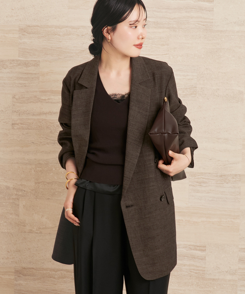 plage（プラージュ）の「《追加》R’IAM AIR ジャケット（その他アウター・レディース・アイボリー/ブラウン/ベージュ・38/36）」の2枚目の写真