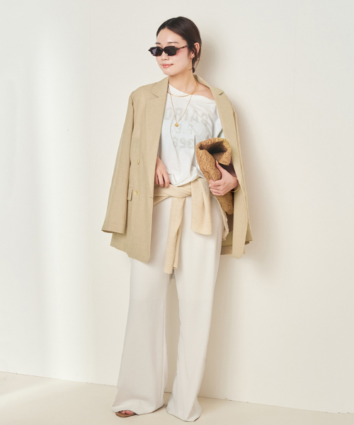 plage（プラージュ）の「《追加》R’IAM AIR ジャケット（その他アウター・レディース・アイボリー/ブラウン/ベージュ・38/36）」の5枚目の写真