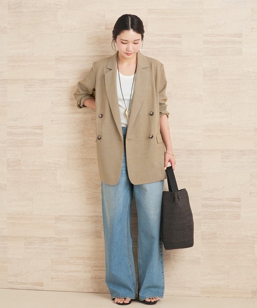 plage（プラージュ）の「《追加》R’IAM AIR ジャケット（その他アウター・レディース・アイボリー/ブラウン/ベージュ・38/36）」の6枚目の写真