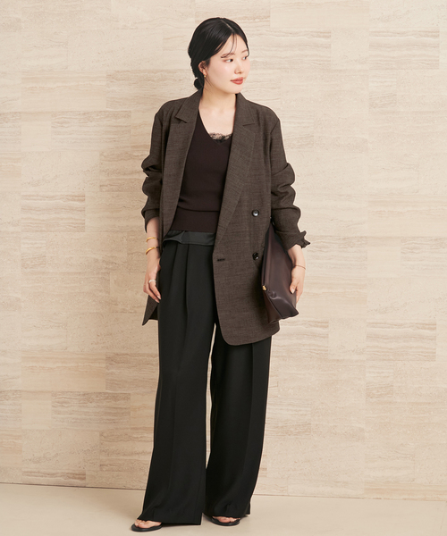 plage（プラージュ）の「《追加》R’IAM AIR ジャケット（その他アウター・レディース・アイボリー/ブラウン/ベージュ・38/36）」の12枚目の写真