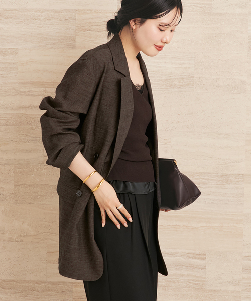 plage（プラージュ）の「《追加》R’IAM AIR ジャケット（その他アウター・レディース・アイボリー/ブラウン/ベージュ・38/36）」の18枚目の写真