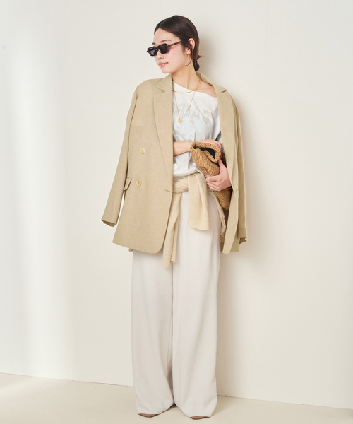 plage（プラージュ）の「《追加》R’IAM AIR ジャケット（その他アウター・レディース・アイボリー/ブラウン/ベージュ・38/36）」の20枚目の写真