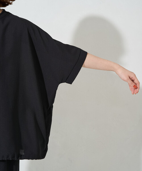 FREAK'S STORE(フリークスストア)の「限定展開 <UVカット・接触冷感・吸水速乾>AiRide(エアライド) ドルマンスリーブ 半袖 TEE(Tシャツ/カットソー・レディース・オリーブ/ブラック/コーラルピンク/ブラウン/ブルー/ネイビー/ベージュ・フリ-)」の20枚目の写真