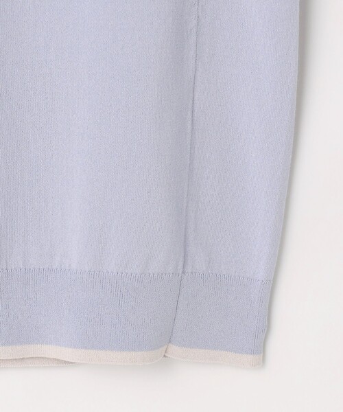 J.PRESS(ジェイプレス)の「【シーンレスに活躍】COOL MINT COTTON POLYESTER フレアスリーブ ニット プルオーバー(ニット/セーター・レディース・ネイビー系/ベージュ系/サックスブルー系・T13/T15)」の16枚目の写真