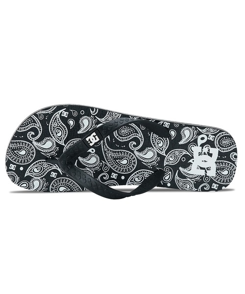 DC SHOES(ディーシーシューズ)の「DC SHOES メンズ DC 3P-SLIP GRAFFIK ビーチサンダル 【2026年春夏モデル】(サンダル・メンズ・ブラック×ホワイト/ゴールド×ブラウン・25cm/26cm/27cm/28cm/29cm)」の1枚目の写真