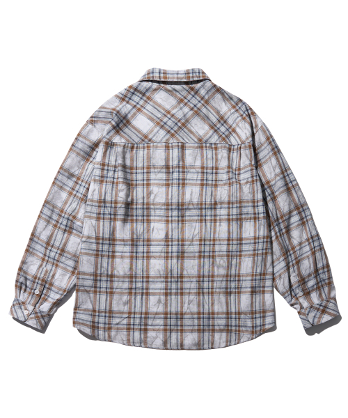 AECA（エイカ）の「WASHED TARTAN CHECK POCKET SHIRTS-BEIGE（シャツ/ブラウス・メンズ・その他・S/M/L）」の3枚目の写真