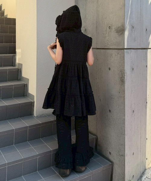 Candy Stripper(キャンディストリッパー)の「BE LOVED FLARE パンツ(その他パンツ・レディース・ブラック/ライトベージュ・FREE)」の7枚目の写真