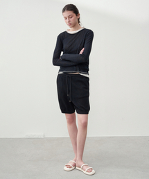 J'RIUM（ジェイリウム）の「[ウィメンズ] アジオライトニットショーツ ブラック（その他パンツ）」