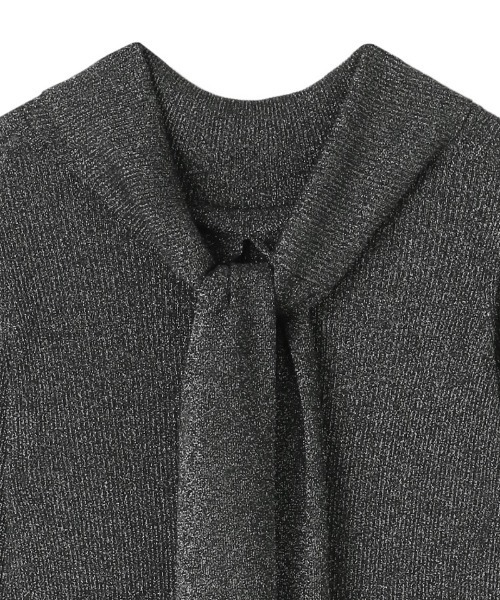 JENNE(ジェンヌ)の「バックリボンラメトップス(Tシャツ/カットソー・レディース・ブラック/ホワイト・LARGE/MEDIUM/SMALL)」の12枚目の写真