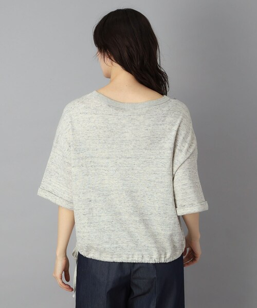 DRESSTERIOR(ドレステリア)の「【ウォッシャブル/セットアップ可】リネン混裏毛ドロストプルオーバー(Tシャツ/カットソー・レディース・ライトグレー/チャコールグレー・38/36)」の15枚目の写真