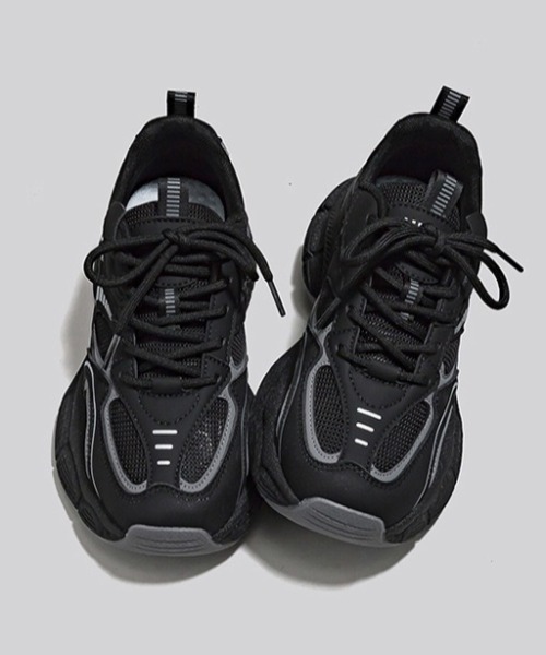yuue' ( wear )(ユーイ)の「厚底ボリュームダッドスニーカー/スポーツシューズ(スニーカー・レディース・シルバー/ブラック・24.5cm/23.5cm)」の13枚目の写真