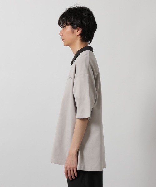 LAKOLE（ラコレ）の「ポンチハーフZIPポロ / 638243（Tシャツ/カットソー・メンズ・ブラック/ダークオリーブ/ライトグレー・MEDIUM/LARGE/X-LARGE）」の15枚目の写真