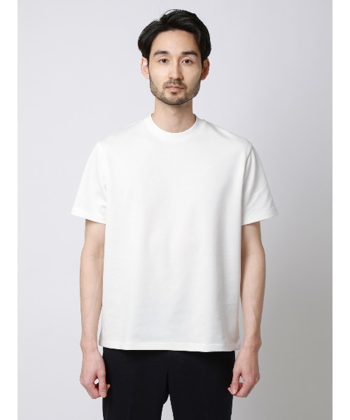 SUIT SQUARE(スーツスクエア)の「Tシャツ/半袖/ウォッシャブル/吸水速乾/UVカット/プレーティング天竺/無地(Tシャツ/カットソー・メンズ・ホワイト/ライトグレー/グリーン/ネイビー・S/M/L/LL)」の17枚目の写真
