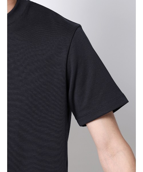 SUIT SQUARE(スーツスクエア)の「Tシャツ/半袖/ウォッシャブル/吸水速乾/UVカット/プレーティング天竺/無地(Tシャツ/カットソー・メンズ・ホワイト/ライトグレー/グリーン/ネイビー・S/M/L/LL)」の11枚目の写真