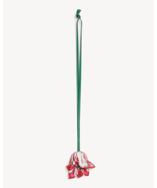 'KENZO Tulip' キーホルダー チャーム イン レザー