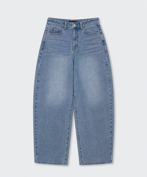 MUSINSA STANDARD WOMAN（ムシンサスタンダードウーマン）の「ウィメンズカーブドデニムパンツ[ライトインディゴ]（デニムパンツ・レディース・その他・30/24/25/26/27/28/29）」の3枚目の写真