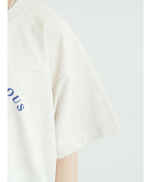 Samansa Mos2(サマンサ モスモス)の「【接触冷感】ミニ裏毛切替フラワープリントTシャツ(Tシャツ/カットソー・レディース・ベージュ/グレー/オフホワイト・F)」の16枚目の写真