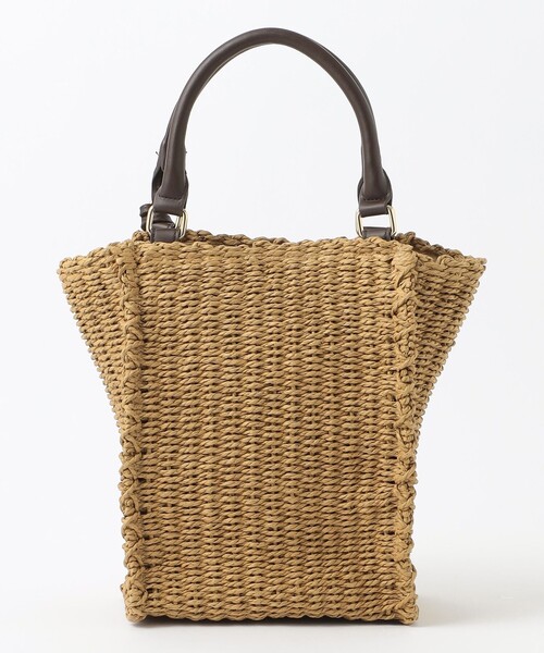 MACKINTOSH PHILOSOPHY（ﾏｯｷﾝﾄｯｼｭ ﾌｨﾛｿﾌｨｰ）の「【WEB&一部店舗限定】ペーパースクエアトート（ハンドバッグ・レディース・チャコールグレー/ベージュ・FREE）」の4枚目の写真