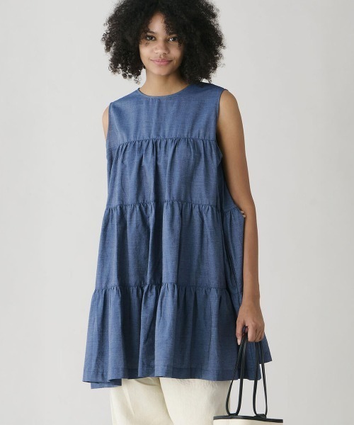 Kinetics(キネティクス)の「Gymphlex Tiered tunic(ジムフレックス ティアードチュニック)(チュニック・レディース・ブルー系・X-LARGE)」の1枚目の写真