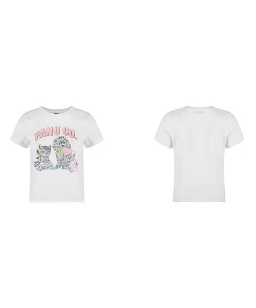 Fano Studios（ファノ ストゥディオズ）の「アニマルモチーフ プリントTシャツ FX26S333【Fano Studios】【2026SS】（Tシャツ/カットソー・レディース・ホワイト・L/M/S）」の9枚目の写真