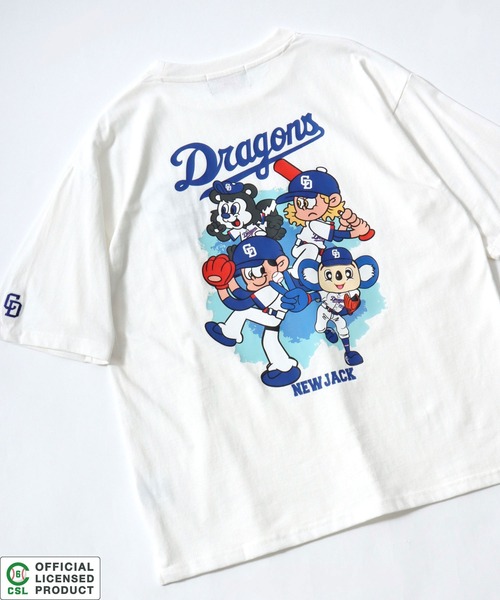 NEW JACK（ニュージャック）の「NEW JACK（ニュージャック）セ・リーグ球団プリントTシャツ/ビッグシルエット プロ野球 グラフィックT ユニセックス（Tシャツ/カットソー・メンズ・ホワイト系その他/ホワイト系6/ホワイト系4/ホワイト系9/ホワイト系8/ホワイト系7/ホワイト系5/ホワイト系3/ホワイト系2/ホワイト系1・M/L）」の6枚目の写真