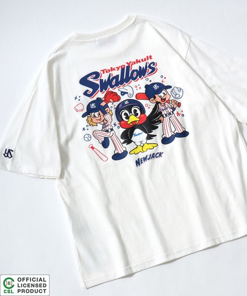 NEW JACK（ニュージャック）の「NEW JACK（ニュージャック）セ・リーグ球団プリントTシャツ/ビッグシルエット プロ野球 グラフィックT ユニセックス（Tシャツ/カットソー・メンズ・ホワイト系その他/ホワイト系6/ホワイト系4/ホワイト系9/ホワイト系8/ホワイト系7/ホワイト系5/ホワイト系3/ホワイト系2/ホワイト系1・M/L）」の2枚目の写真