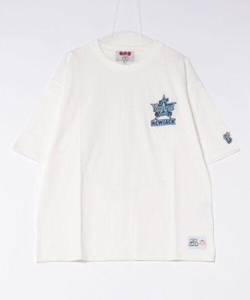 NEW JACK（ニュージャック）の「NEW JACK（ニュージャック）セ・リーグ球団プリントTシャツ/ビッグシルエット プロ野球 グラフィックT ユニセックス（Tシャツ/カットソー・メンズ・ホワイト系その他/ホワイト系6/ホワイト系4/ホワイト系9/ホワイト系8/ホワイト系7/ホワイト系5/ホワイト系3/ホワイト系2/ホワイト系1・M/L）」の13枚目の写真