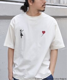 【接触冷感】Banksy バンクシー Girl with Balloon プリントT