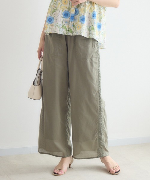 KATHARINE ROSS(キャサリンロス)の「綿100% ローンサイドレースパンツ(その他パンツ・レディース・ブラック/ブラウン・FREE)」の10枚目の写真