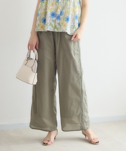KATHARINE ROSS(キャサリンロス)の「綿100% ローンサイドレースパンツ(その他パンツ・レディース・ブラック/ブラウン・FREE)」の12枚目の写真