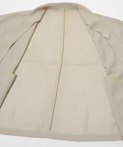 ITEMS URBANRESEARCH(アイテムズ アーバンリサーチ)の「メッシュ半袖ジャケット(ノーカラージャケット・レディース・ベージュ/ブラック・FREE)」の22枚目の写真