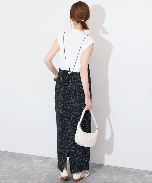 SLOBE IENA(スローブイエナ)の「《2枚セット/追加2》アイラインキャミワンピース×ノースリーブTEEセット(ワンピース・レディース・ブラック/ブラックミックス・FREE)」の7枚目の写真