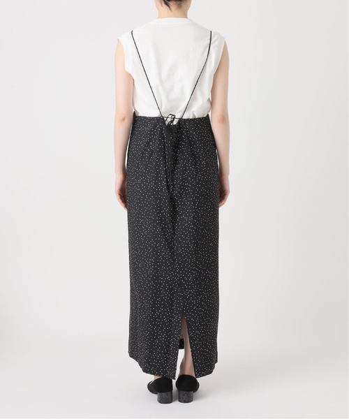 SLOBE IENA(スローブイエナ)の「《2枚セット/追加2》アイラインキャミワンピース×ノースリーブTEEセット(ワンピース・レディース・ブラック/ブラックミックス・FREE)」の13枚目の写真