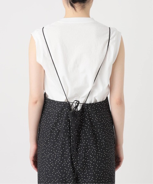 SLOBE IENA(スローブイエナ)の「《2枚セット/追加2》アイラインキャミワンピース×ノースリーブTEEセット(ワンピース・レディース・ブラック/ブラックミックス・FREE)」の15枚目の写真