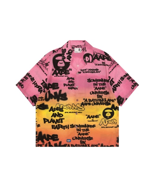 AAPE BY A BATHING APE(エーエイプバイアベイシングエイプ)の「AAPE MAIN SHORT SLEEVE SHIRT(シャツ/ブラウス・メンズ・ピンク系その他/グレー系その他5・SMALL/X-LARGE/MEDIUM/LARGE)」の2枚目の写真