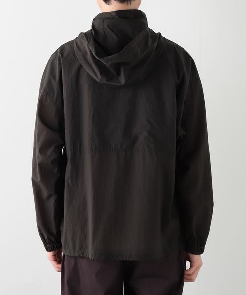 ATON(エイトン)の「ATON(エイトン) SUPER LIGHT NYLON SPORT JACKET(ナイロンジャケット・メンズ・ネイビー/ブラウン・6/4)」の9枚目の写真