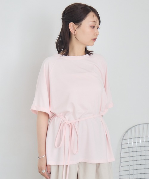 RETRO GIRL(レトロガール)の「ウエストリボンTEE(Tシャツ/カットソー・レディース・オフホワイト/ブルー/ピンク・FREE)」の18枚目の写真