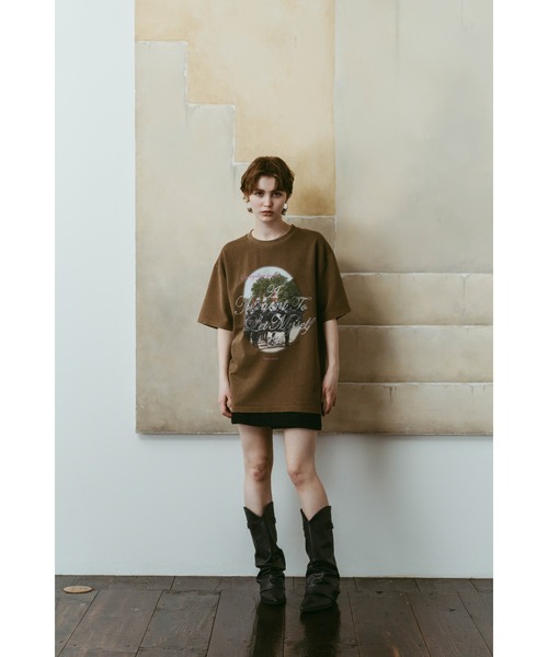 Knuth Marf(クヌースマーフ)の「rhinestone graphic tee(unisex)(Tシャツ/カットソー・レディース・ベージュ/パープル/ブラック・FREE)」の16枚目の写真
