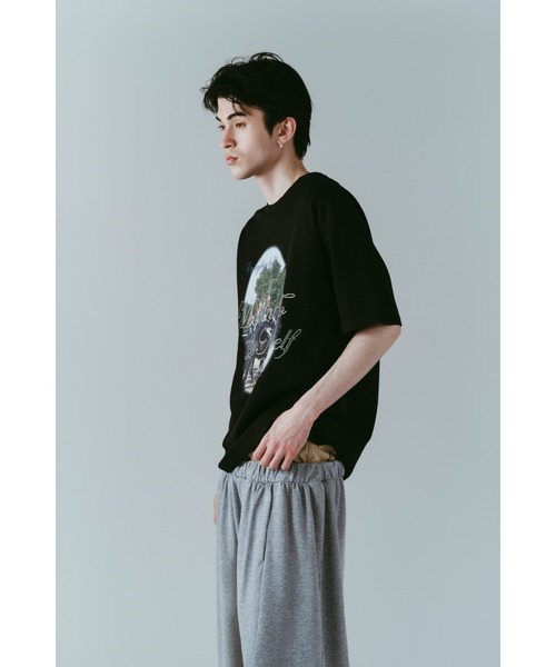 Knuth Marf(クヌースマーフ)の「rhinestone graphic tee(unisex)(Tシャツ/カットソー・レディース・ベージュ/パープル/ブラック・FREE)」の14枚目の写真