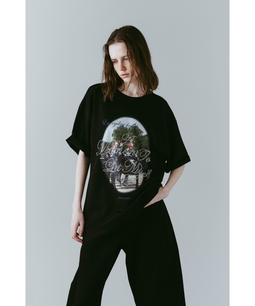 Knuth Marf(クヌースマーフ)の「rhinestone graphic tee(unisex)(Tシャツ/カットソー・レディース・ベージュ/パープル/ブラック・FREE)」の6枚目の写真