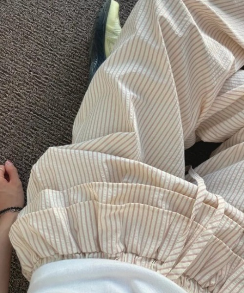 sorule（ソルレ）の「フリルデザインストライプパンツ（その他パンツ・レディース・ピンク/ブルー・FREE）」の10枚目の写真